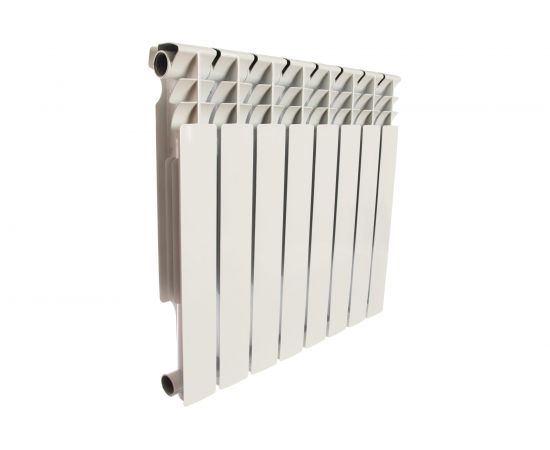 Алюминиевый радиатор ROMMER Optima 500 8 секций RAL9016 89558 – изображение 2