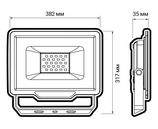 Прожектор Jazzway PFL-C3 200w 6500K IP65 5023666 – изображение 3