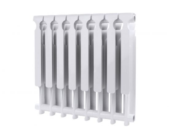 Алюминиевый радиатор ROMMER Optima 500 8 секций RAL9016 89558 – изображение 3