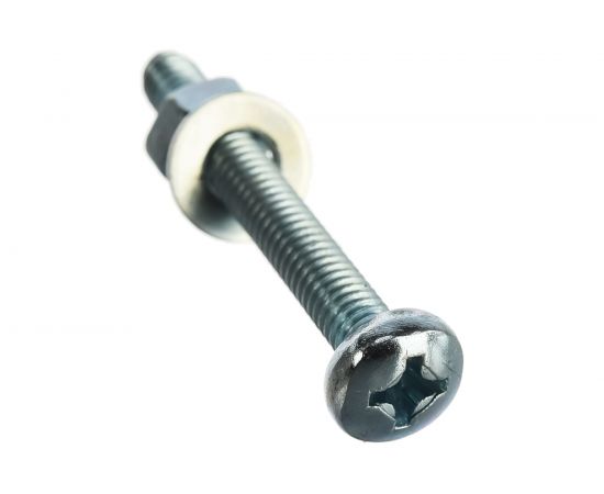 Пакет винт п/ц с гайкой и шайбой Метизный двор цинк м4х30мм 25 шт. 4607173901897 – изображение 3