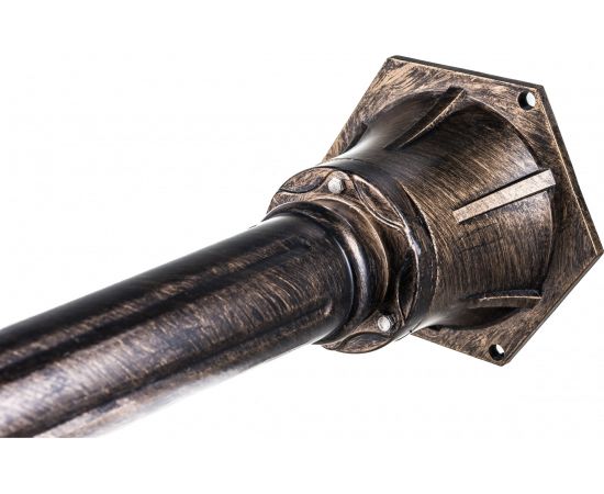 Садово-парковый светильник, столб круглый 60W 230V E27, черное золото Feron PL3707 11379 – изображение 3