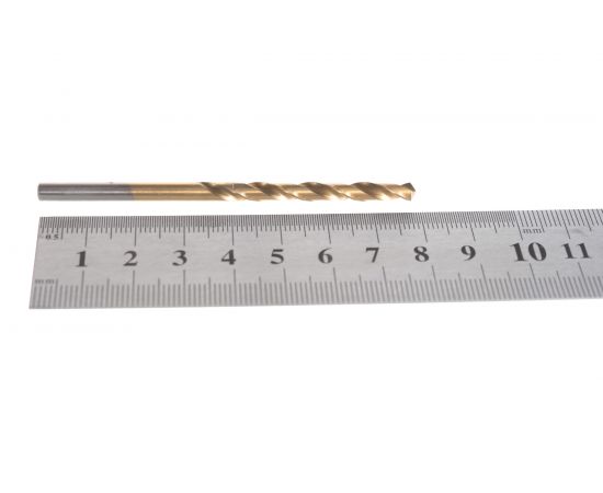 Сверло по металлу (4.3х80х47 мм; А1; Р9; нитрид титана) Туламаш 56327 – изображение 4