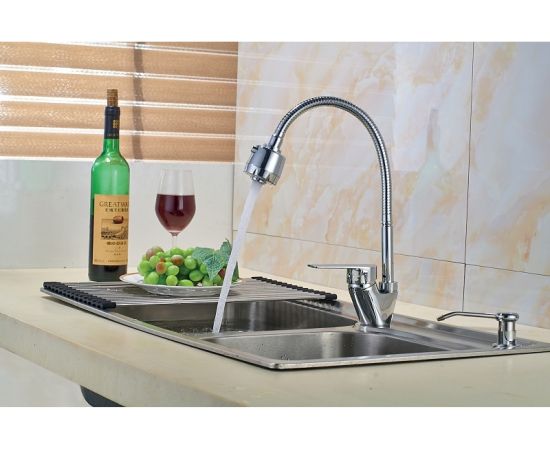 Смеситель для кухни с гибким изливом Rossinka S35-26 – изображение 4