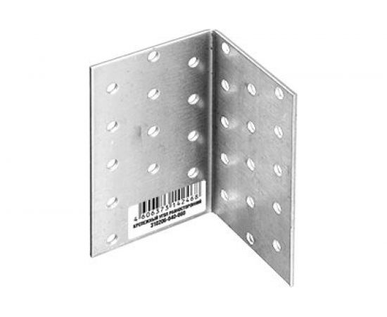 Крепежный угол Зубр МАСТЕР равносторонний 40х80х80мм 1шт 310206-040-080 