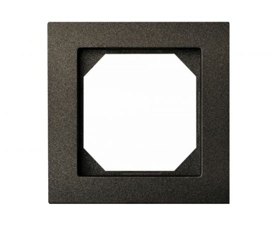 Одноместная рамка LIREGUS Эпсилон 14-245-01 Е/J антрацит 28-116 