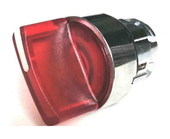 Головка переключателя Briswik 22мм 2 поз подсветка фиксация металл КПЕ 11РЛС кр IP40 LAY4-BK24.BR 