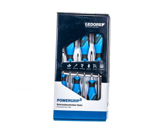 Набор отверток с ударным наконечником с трехкомпонентной рукояткой 6 предметов GEDORE 1878743 
