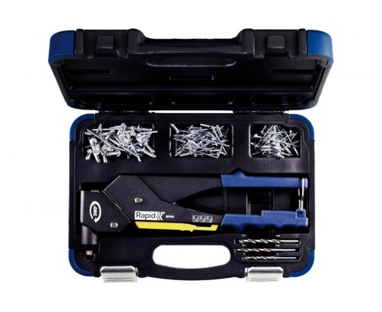 Ручной заклепочник с поворотной головкой 360° в кейсе RAPID RP60 MULTI d 3.2мм, 4.0мм, 4.8мм 5001128 