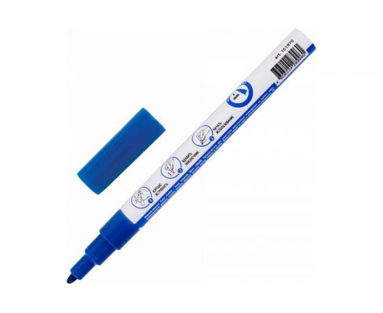 Лаковый маркер-краска BRAUBERG EXTRA paint marker 2 мм, синий, улучшенная нитро-основа, 151970 – изображение 2
