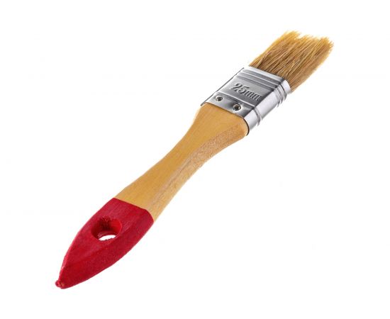 Флейцевая кисть, натуральная щетина, 55% топс, лакированная ручка, ширина 25мм МASTER COLOR 30-0011 – изображение 2