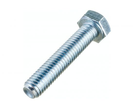 Болт Стройметиз М8х40 DIN 933, класс прочности 8.8, цинк уп. 3 шт 3021651 – изображение 2