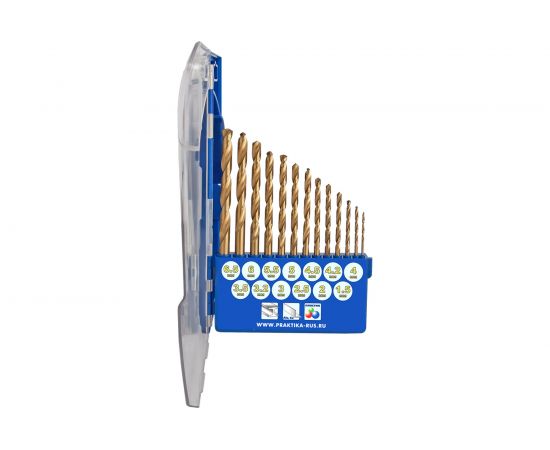 Набор сверл по металлу Профи (13 шт; 1.5-6.5 + 3.2, 4.2 мм) ПРАКТИКА 640-285 – изображение 3