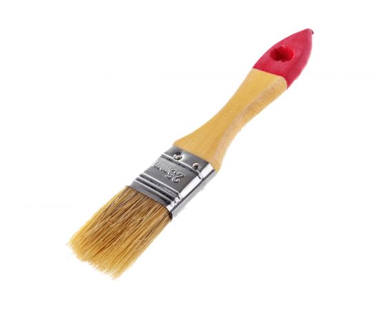 Флейцевая кисть, натуральная щетина, 55% топс, лакированная ручка, ширина 25мм МASTER COLOR 30-0011 – изображение 3