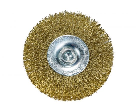 Щетка дисковая (63 мм; 0.3 мм; витая латунированная стальная проволока) для дрели ЗУБР 3520-063_z02 – изображение 3
