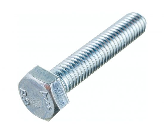 Болт Стройметиз М8х40 DIN 933, класс прочности 8.8, цинк уп. 3 шт 3021651 – изображение 3
