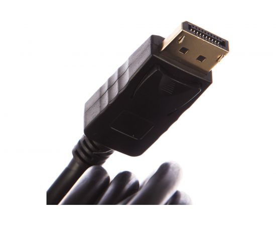 Кабель DisplayPort-DVI Cablexpert, 1.8м, 20M/25M, черный, экранированный, пакет, CC-DPM-DVIM-6 – изображение 3