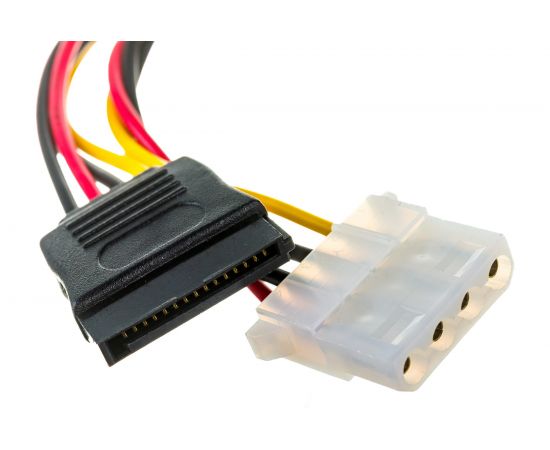 Кабель питания SATA Cablexpert molex 4pin/molex4pin+sata 15pin, 15см, на 2 устройства CC-SATA-PSY2 – изображение 4