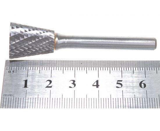 Борфреза твердосплавная обратный конус с двойной насечкой (16х19 мм; хвостовик 6 мм) ПНЕВМО-ТРЕЙД N1619-M06 – изображение 4