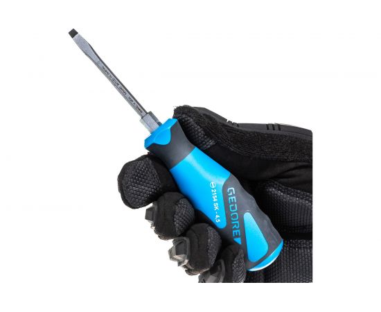 Набор отверток с ударным наконечником с трехкомпонентной рукояткой 6 предметов GEDORE 1878743 – изображение 5