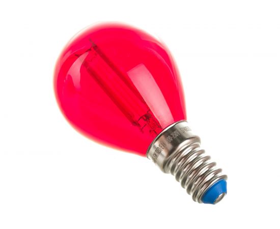 Лампа Uniel LED-G45-5W/RED/E14 GLA02RD светодиодная, форма шар UL-00002985 