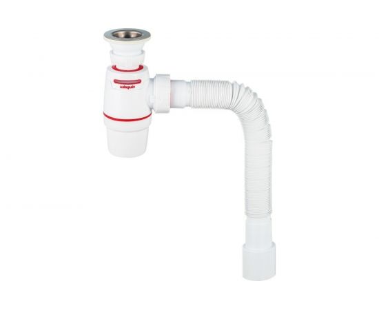 Сифон WIRQUIN NEO AIR с выпуском 1 1/4х40 мм и гофротрубой L800 мм., 40х40/50 мм 30987079 