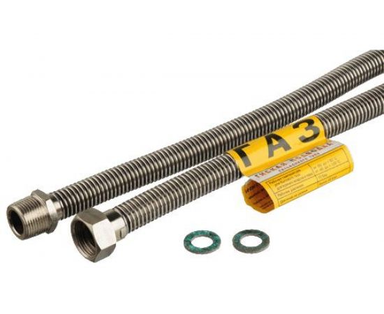 Сильфонная подводка газа Kensudo 1/2"", 150 см, в/н 26723 