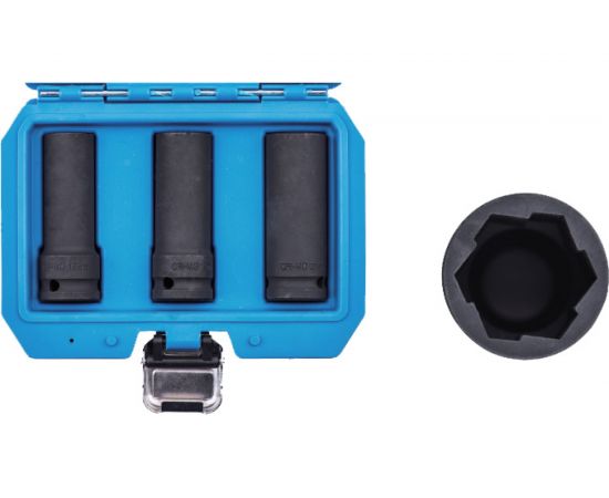 Головки для поврежденных колесных болтов/гаек 3 шт AV Steel AV-921092 