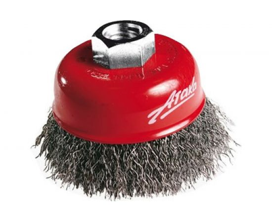 Щётка чашеобразная, гофрированная проволока №153 (125 мм; M14) для УШМ АТАКА 34723 