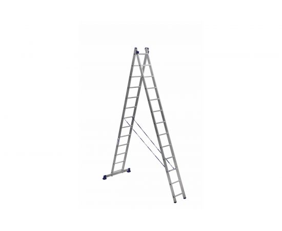Двухсекционная универсальная алюминиевая лестница Алюмет H2 5213 