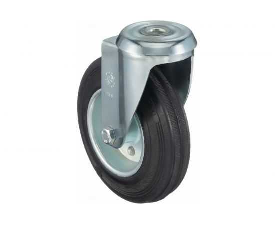 Колесо поворотное с отверстием под болт (125х12 мм; 130 кг) Tellure Rota 536103 – изображение 13