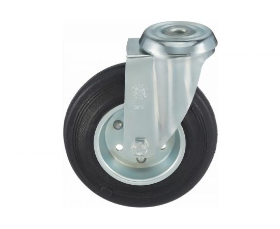 Колесо поворотное с отверстием под болт (125х12 мм; 130 кг) Tellure Rota 536103 – изображение 14