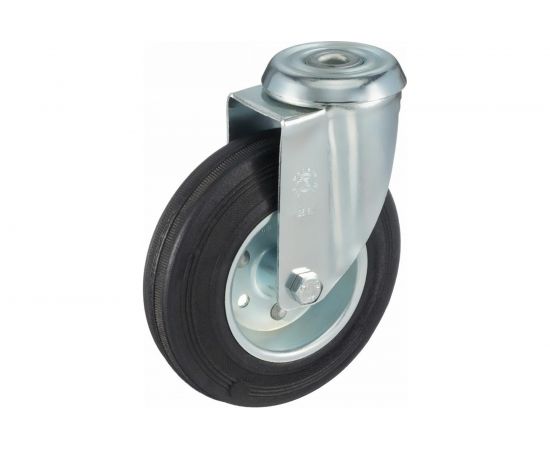 Колесо поворотное с отверстием под болт (125х12 мм; 130 кг) Tellure Rota 536103 – изображение 15