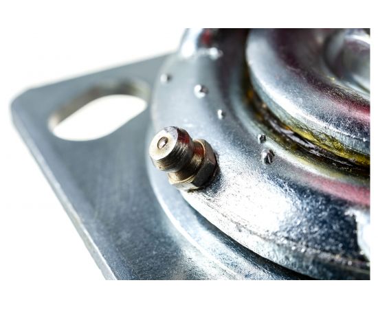 Колесо большегрузное полиуретановое поворотное с тормозом SCPB42 100 мм MFK-TORG 1044100 – изображение 2