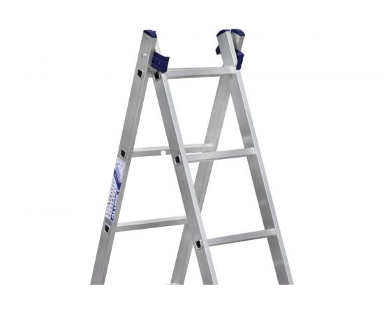 Двухсекционная универсальная алюминиевая лестница Алюмет H2 5213 – изображение 2