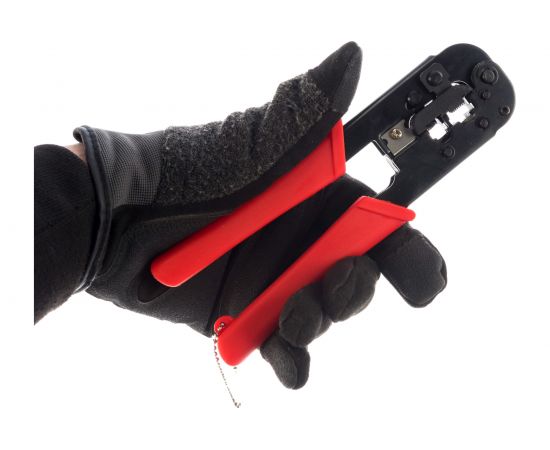 Универсальный обжимной инструмент для витой пары и телефонной линии Cablexpert 8p8c,6p6c,6p4c,6p2c T-568 – изображение 2