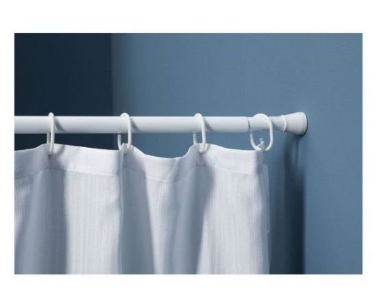 Подвесной карниз для ванны Aquanet 110-200, раздвижной, алюминий, белый глянец Aquanet SR0022B 00202357 – изображение 2