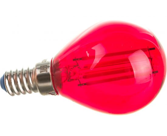Лампа Uniel LED-G45-5W/RED/E14 GLA02RD светодиодная, форма шар UL-00002985 – изображение 3