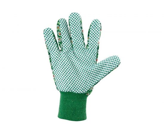 Садовые перчатки PALISAD х/б ткань с ПВХ точкой, манжет, M PALISAD 67762 – изображение 3