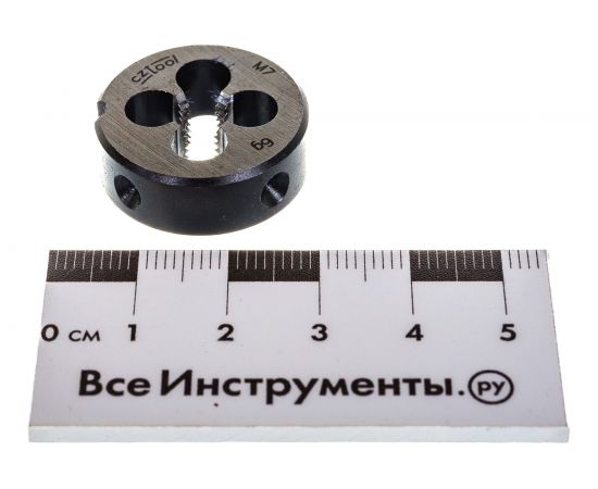 Плашка М 7 шаг 1,0 мм. D25 мм Bucovice Tools 210070 – изображение 4