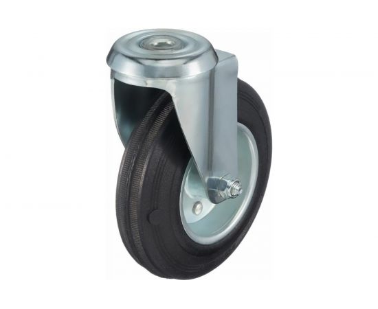 Колесо поворотное с отверстием под болт (125х12 мм; 130 кг) Tellure Rota 536103 – изображение 5