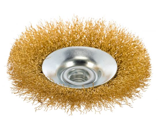 Корщетка-колесо с наклоном (100 мм; М14) для УШМ FIT IT 39050 