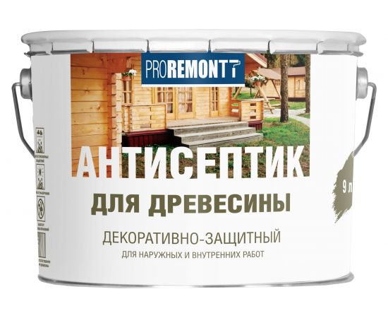 Антисептик Proremontt деревозащитное средство орегон 9 л Лк-00004629 