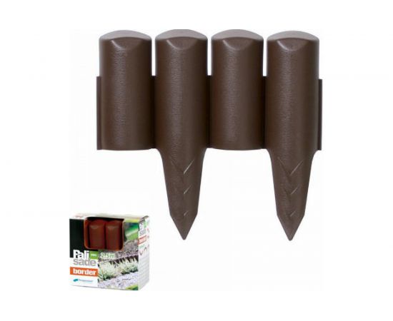 Бордюр для сада, коричневый Prosperplast Palisada border IPBO-R222 