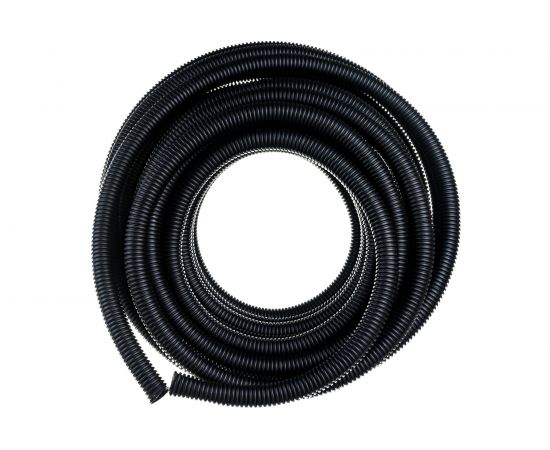 Гофрированная труба Экопласт ПНД, тяжелая, с зондом, диаметр 32 мм, цвет черный 21132 