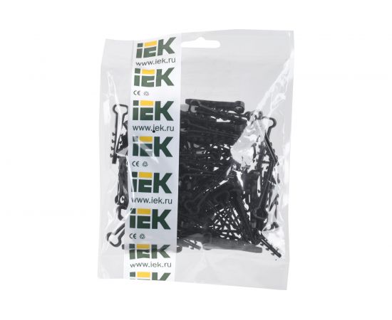 Дюбель хомут IEK 5х8 мм, нейлон, черный, 100 шт. UHH36-5-8-100 – изображение 2