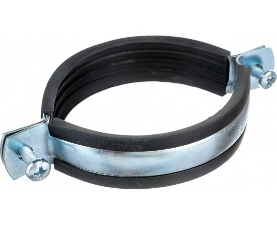 Металлорезиновый хомут с дюбелем и шурупом СТМ 2-1/2 75-80 мм CHSR0212 – изображение 2
