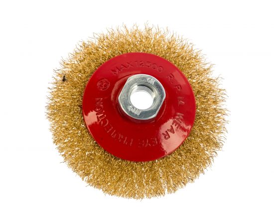 Корщетка-колесо с наклоном (100 мм; М14) для УШМ FIT IT 39050 – изображение 2
