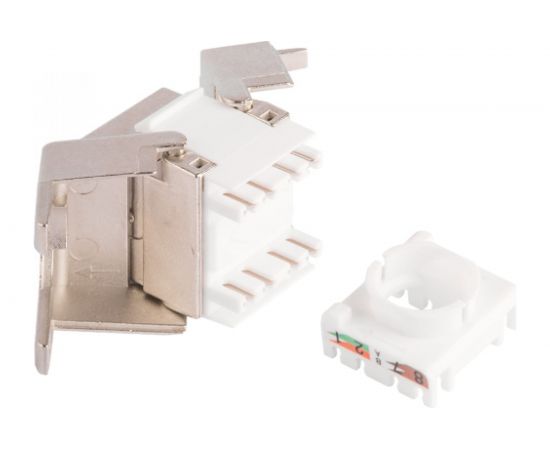 Модуль Keystone NIKOMAX категория 6, RJ45/8P8C, металлик NMC-KJSE2-ET-MT – изображение 2