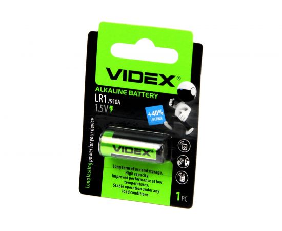 Алкалиновый элемент питания VIDEX LR1/N 1шт. в блистер VID-LR1 – изображение 2