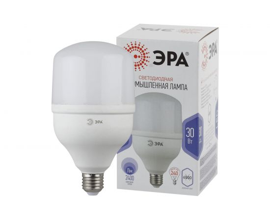 Светодиодная лампа ЭРА LED POWER T100-30W-6500-E27 колокол, 30 Вт, холодный, E27, 20/600 Б0049597 – изображение 2